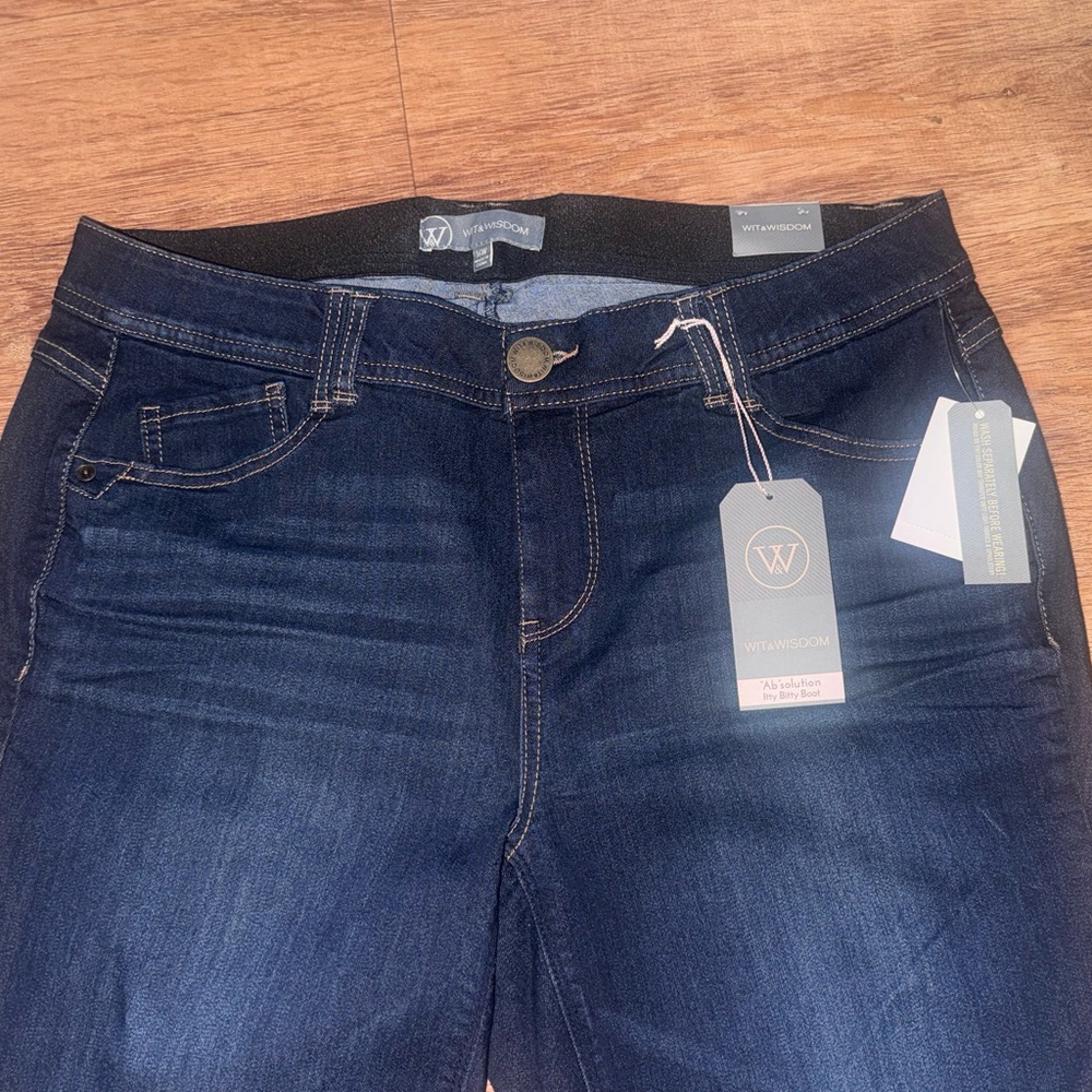 Wit & Wisdom Dark Indigo Stretch Jeggings